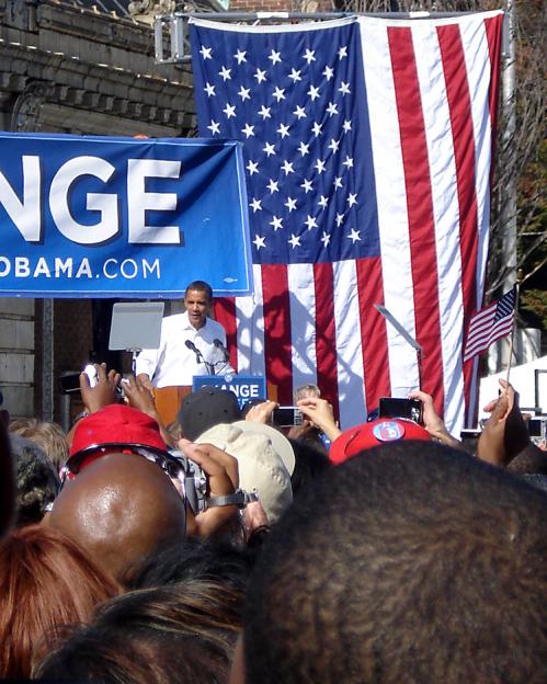 Barack Obama speaks at the University of Maryland