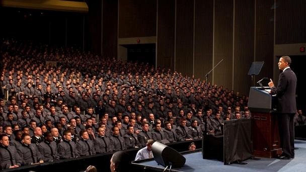 President Barack Obama speaks on Afghanistan at West Point
