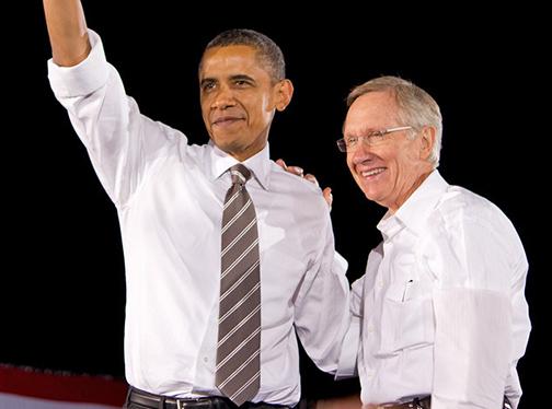 Barack Obama and Harry Reid