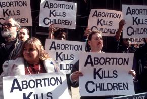 Anti-choice demonstrators in New York City