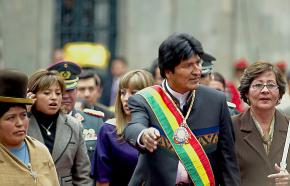 Bolivian President Evo Morales