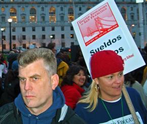 Members of United Educators of San Francisco at a 2006 rally
