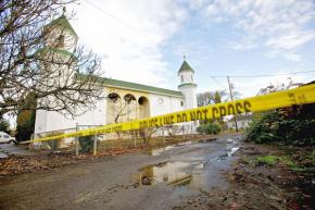 The Salman Alfarisi Islamic Center in Corvallis, Ore., damaged by arson
