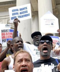 New York protests against Bloomberg's budget cuts