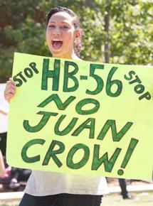 Students protest against Alabama's HB 56 in September