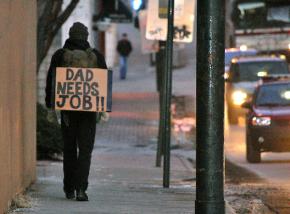 Unemployment continues to grind on at a recession level