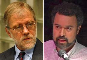 Howie Hawkins (left) and Brian Jones