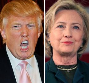 Donald Trump and Hillary Clinton