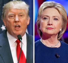 Donald Trump and Hillary Clinton